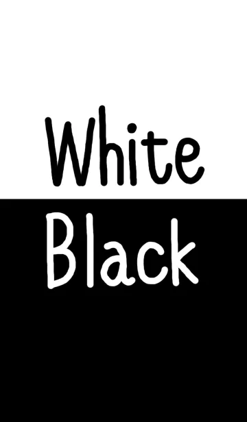 [LINE着せ替え] White × Blackの画像1