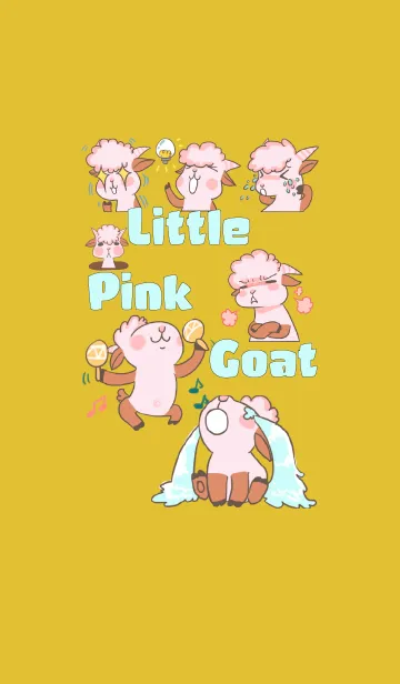 [LINE着せ替え] A Little Cute Pink Goatの画像1
