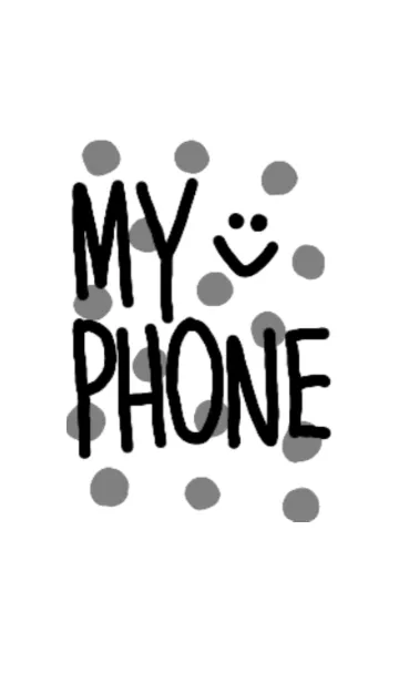[LINE着せ替え] Simple letter MY PHONEの画像1