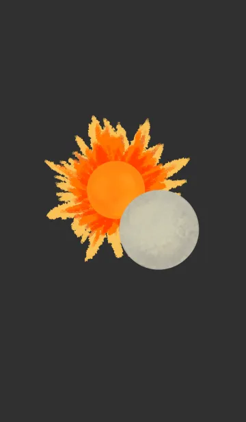 [LINE着せ替え] 月と日の画像1