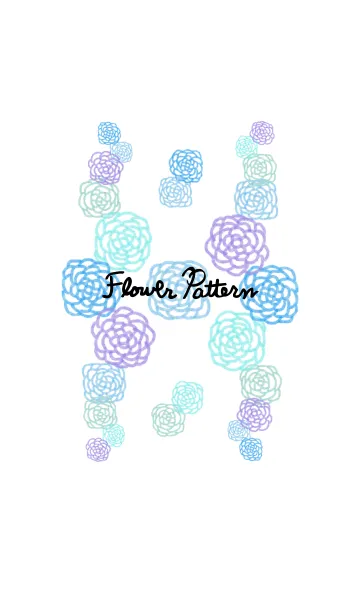 [LINE着せ替え] お花パターン8-水彩画-の画像1