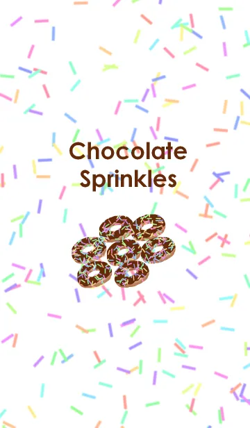 [LINE着せ替え] Chocolate Sprinkles カラーチョコスプレーの画像1