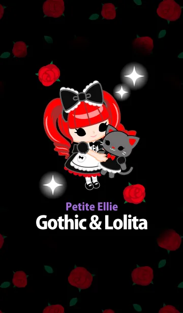 [LINE着せ替え] ★ゴスロリちゃんとくろねこ★の画像1