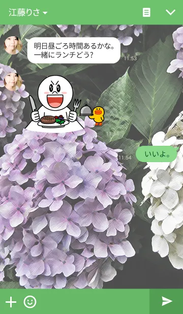 [LINE着せ替え] あじさい(hydrangea)の画像3