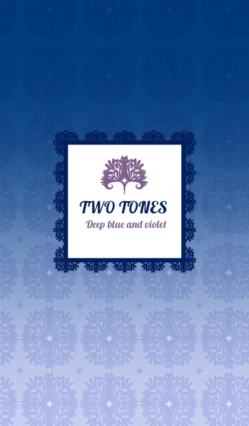 [LINE着せ替え] TWOTONES Deep blue and violetの画像1