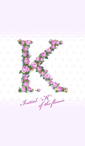 [LINE着せ替え] 花のイニシャル「K」の画像1