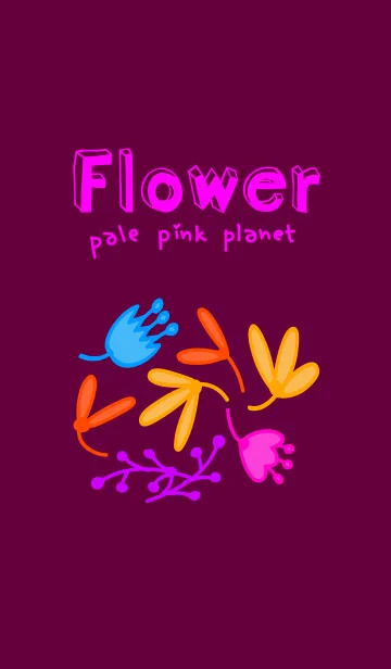 [LINE着せ替え] ペイルピンク星の花2PalePinkPlanetFlowersの画像1