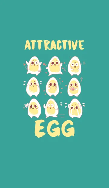 [LINE着せ替え] Attractive Egg Facesの画像1