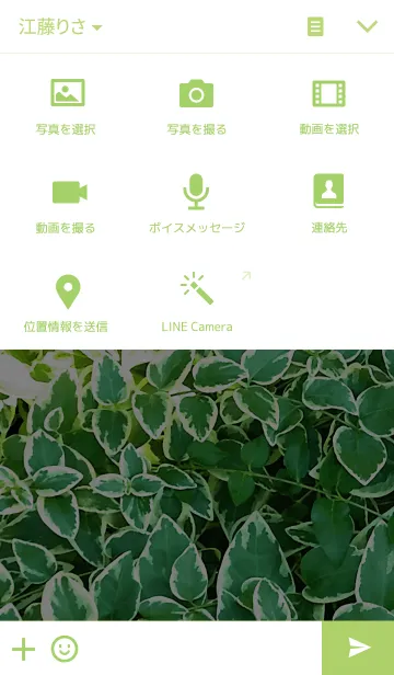 [LINE着せ替え] GREEN-緑06の画像4