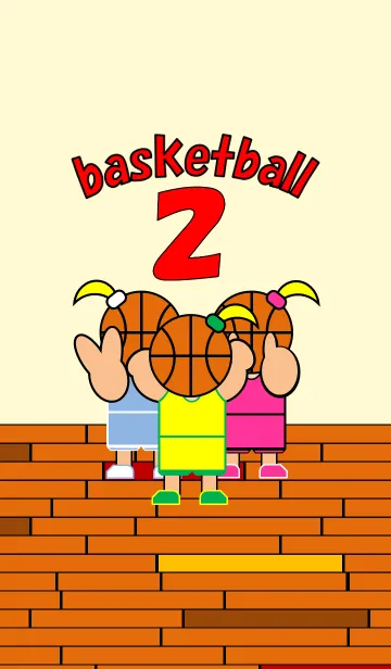 [LINE着せ替え] バスケットボール2（女子）の画像1