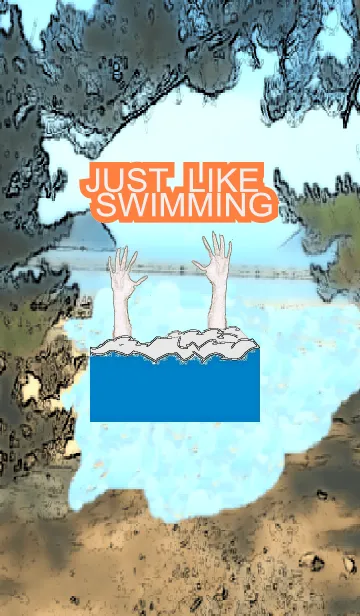 [LINE着せ替え] Just like swimmingの画像1