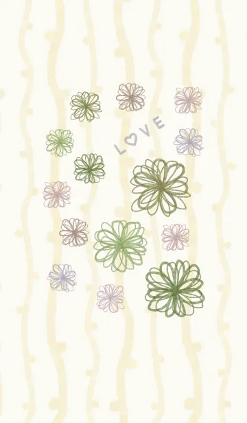 [LINE着せ替え] 花LOVE9-水彩画-の画像1