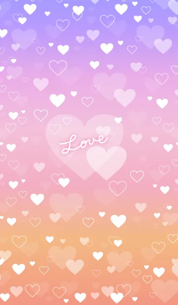 [LINE着せ替え] 恋してるハート22の画像1