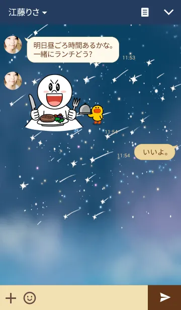 [LINE着せ替え] 流星群の夜の画像3