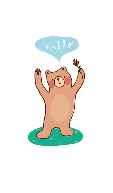 [LINE着せ替え] Hello~ Pink Bearの画像1