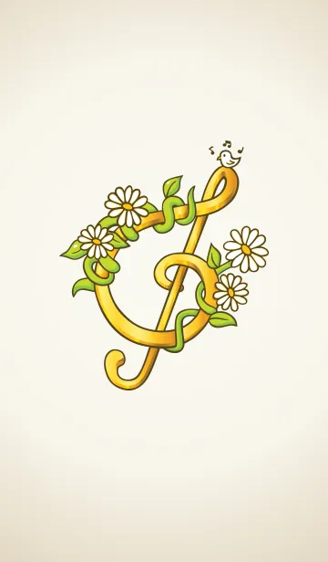 [LINE着せ替え] Golden Musical Notesの画像1