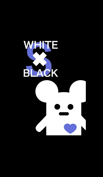 [LINE着せ替え] WHITE × BLACK Sの画像1