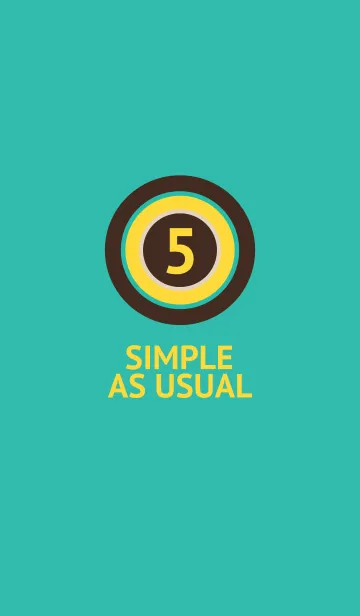 turquoise / simple as usual #5のLINE着せ替え