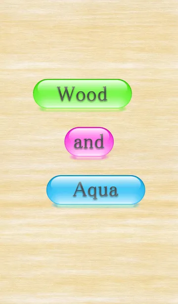 [LINE着せ替え] Wood and Aqua Englishの画像1