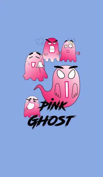 [LINE着せ替え] A Funny Pink Ghostの画像1