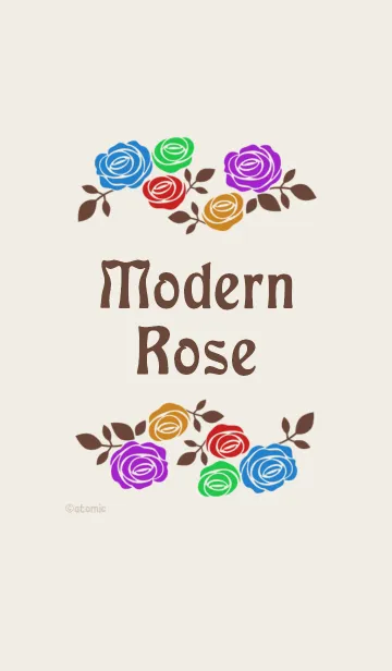 [LINE着せ替え] Modern <5色の薔薇>の画像1