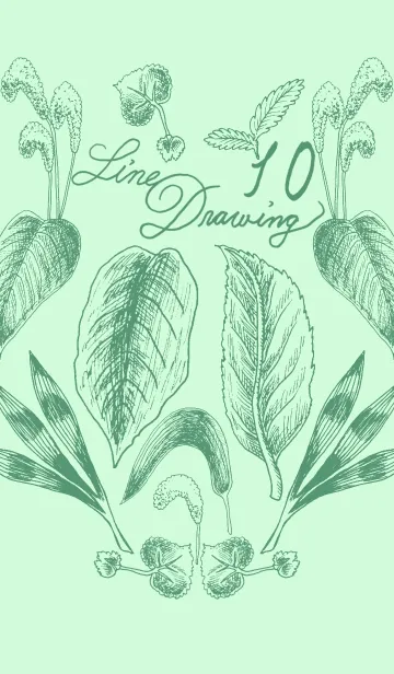 [LINE着せ替え] Line drawing10の画像1