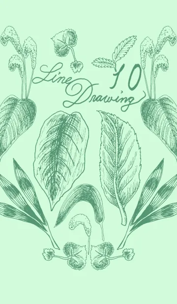 Line drawing10のLINE着せ替え
