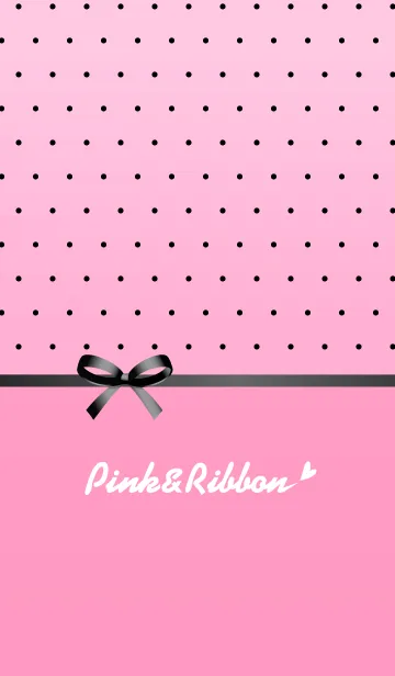[LINE着せ替え] Pink＆ribbonの画像1