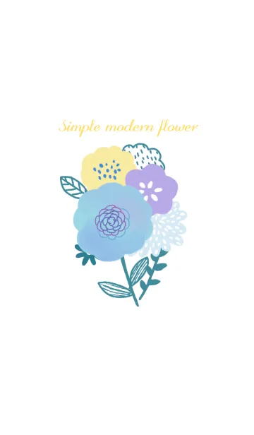 [LINE着せ替え] 北欧モダンなお花の着せかえ3の画像1