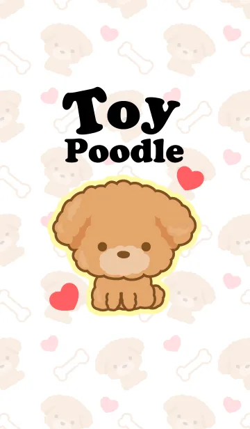 [LINE着せ替え] I Love★トイプードルの画像1
