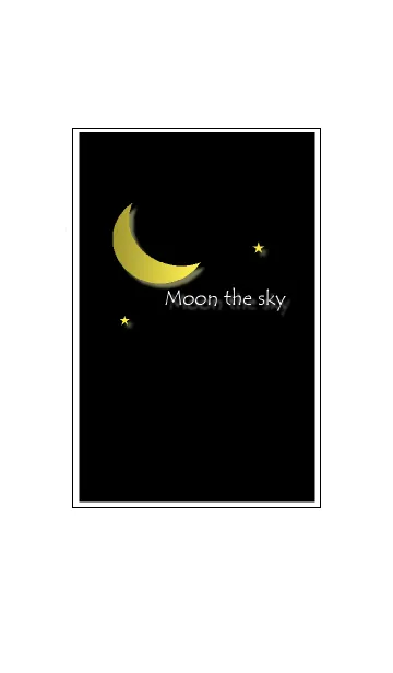 [LINE着せ替え] 空と月の画像1