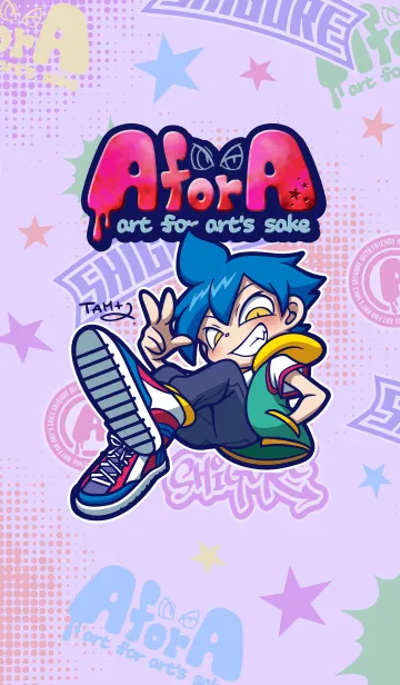 [LINE着せ替え] POPなシグレと仲間達の画像1