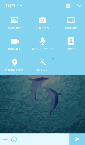 [LINE着せ替え] ●イルカーdolphins 第四章の画像4