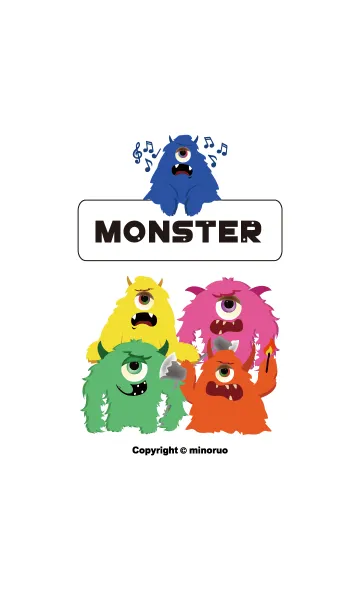 [LINE着せ替え] Color monstersの画像1