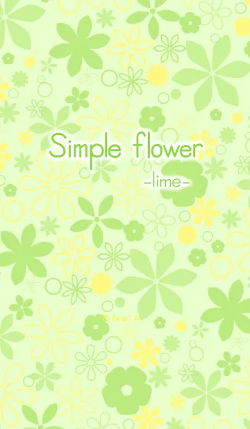 Simple flower -lime-の着せ替えメイン画像