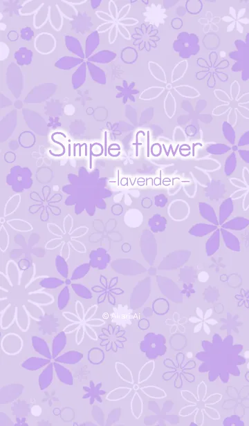 [LINE着せ替え] Simple flower -lavender-の画像1