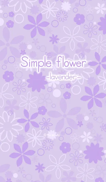Simple flower -lavender-の着せ替えメイン画像