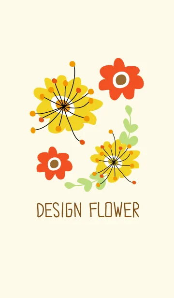 [LINE着せ替え] デザインフラワー 3の画像1