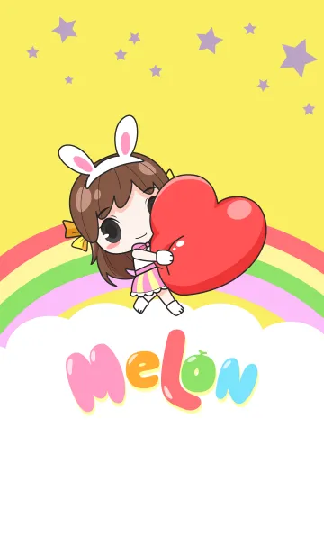 [LINE着せ替え] Melon rabbit need some oneの画像1