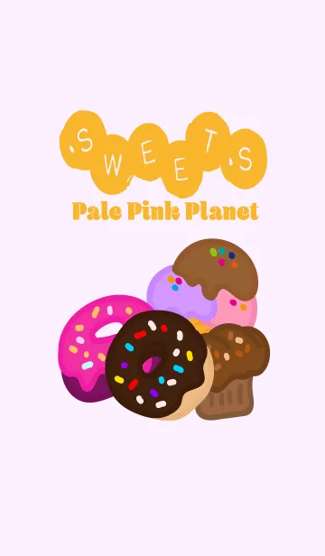[LINE着せ替え] スイーツ！ Sweets of Pale Pink Planetの画像1