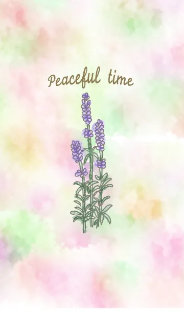 [LINE着せ替え] Peaceful timeの画像1