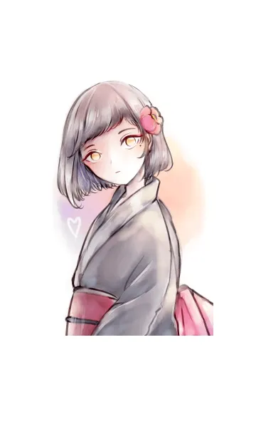 [LINE着せ替え] 凛と和少女の画像1