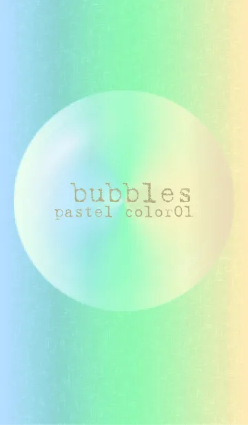 [LINE着せ替え] シャボン玉パステル01(bubbles pastel01)の画像1