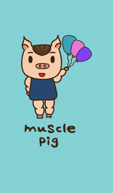 [LINE着せ替え] muscle pig A-FEIの画像1