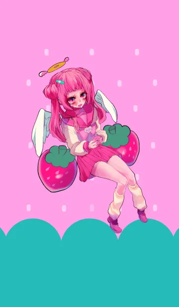 [LINE着せ替え] strawberry-chan has come！の画像1