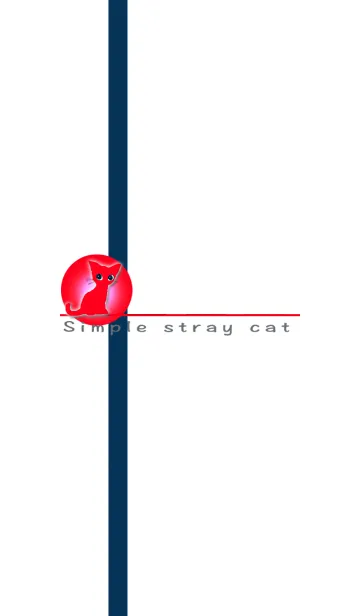 Cat in the simple designの着せ替えメイン画像
