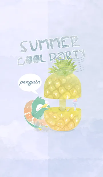 [LINE着せ替え] summer cool party(penguin mommy ver.)の画像1