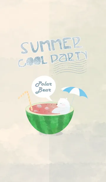 [LINE着せ替え] summer cool party(polar bear daddy ver.)の画像1