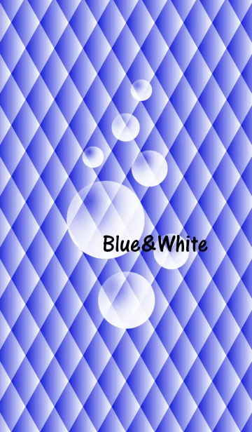 [LINE着せ替え] Blue ＆ Whiteの画像1