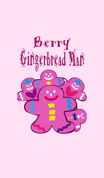 [LINE着せ替え] ジンジャーブレッドマン クッキー ベリー味の画像1